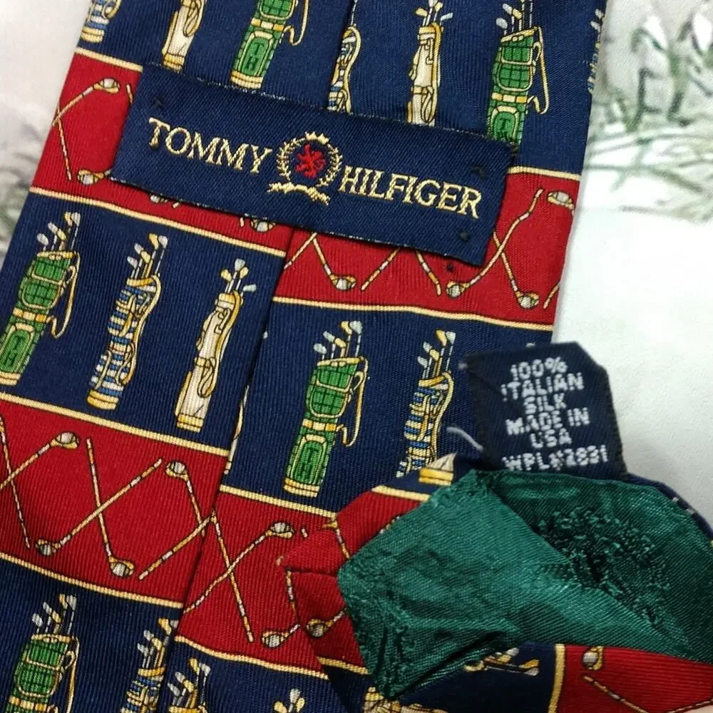 Mens Traditional Sport Silk Tie Collection Hilfiger Jack Nicholas Golf Hunt Club